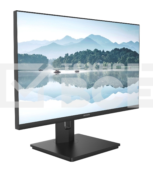 Монитор 27' Aiwa MQ275A IPS 2560x1440, 100 Гц, 4 мс, 16:9, 300 кд/м², HDMI 2.0, DP 1.2, USB-C (15 Вт), 3.5 Jack, динамики (2x3 Вт), FreeSync, G-Sync, черный