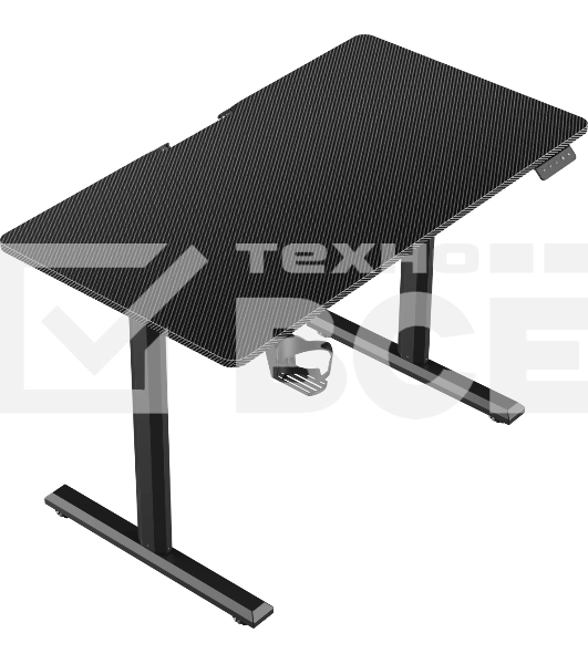 Стол игровой компьюерный Volt черн, регулир. высота 72-117 см