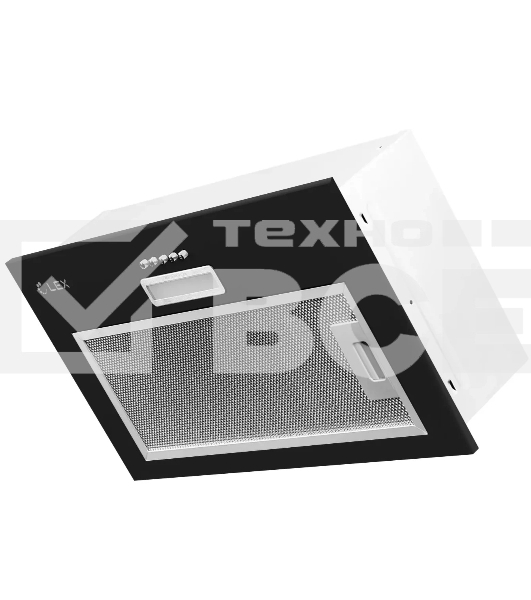 Вытяжка встраиваемая LEX GS Bloc LIGHT 600 черный, 53 см, 500 куб. м/ч, 44 дБ