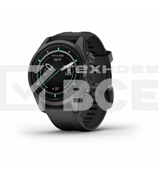 Смарт-часы Garmin Epix Pro Gen 2 Sapphire 30.4мм 1.2' AMOLED корп.черный рем.черный (010-02802-15)