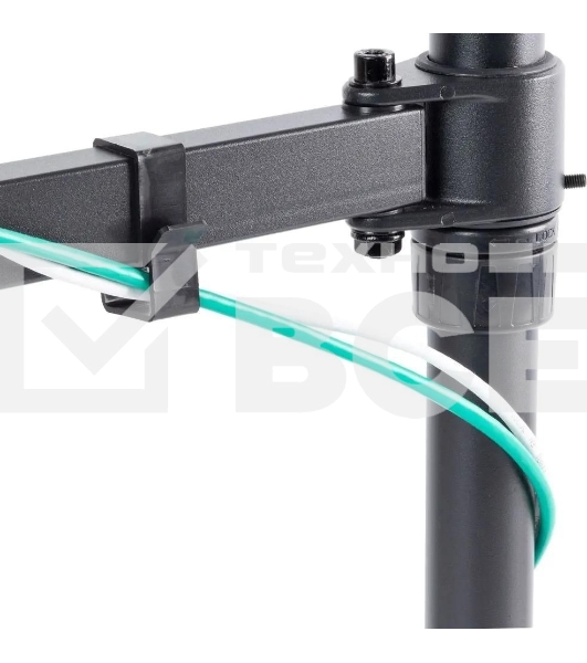 Кронштейн для мониторов Arm Media LCD-T11 черный 15'-32' макс.12кг настольный поворот и наклон верт.перемещ.