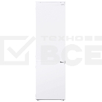 Встраиваемый холодильник HOMSair FB177SW Inverter белый, двухкамерный, 195/75л, морозилка снизу, капельная система, фото5