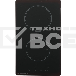 Индукционная варочная панель Maunfeld AVI292BK, конфорок: 2 шт., стеклокерамика, независимая, черный, фото 1