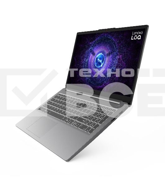 Ноутбук Lenovo LOQ 15IAX9E/15.6'/IPS/Intel Core i7 12650HX/16GB/512GB SSD/NVIDIA GeForce RTX 4050 6GB/Windows 11 Professional/серый/1.77kg