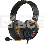 Наушники с микрофоном A4Tech Bloody M595 Renegade черный/рисунок 2.3м мониторные USB оголовье (M595), фото 1