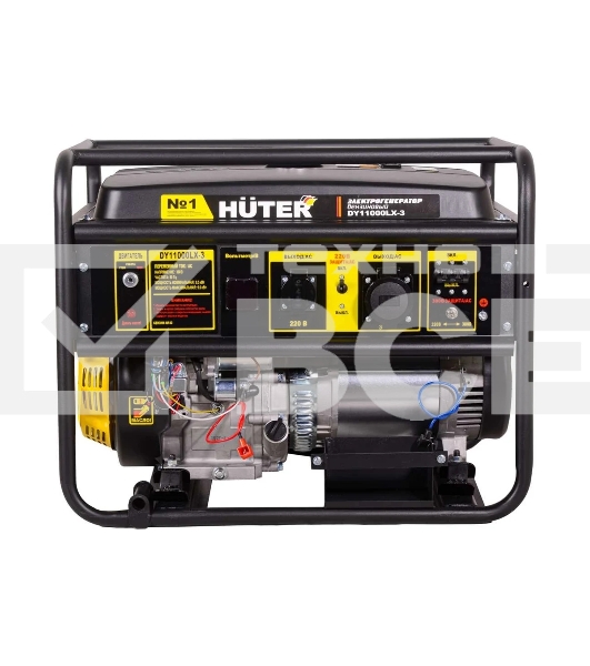Электрогенератор бензиновый Huter DY11000LX-3, 9 кВт, 91 дБ, 85 кг