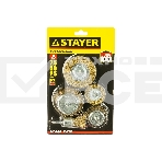 Кордщетка STAYER MASTER 35157-H5_z01набор витая латун. стальная провол. 0.3мм, фото 1
