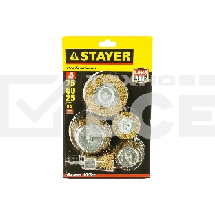 Кордщетка STAYER MASTER 35157-H5_z01набор витая латун. стальная провол. 0.3мм