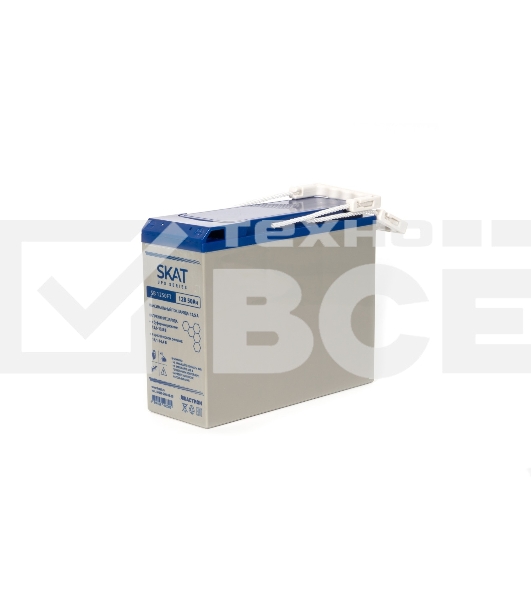 Аккумулятор свинцово-кислотный SKAT SB 1250FT АКБ фронт-терминальная, тип AGM 12В 50Ач (8977)