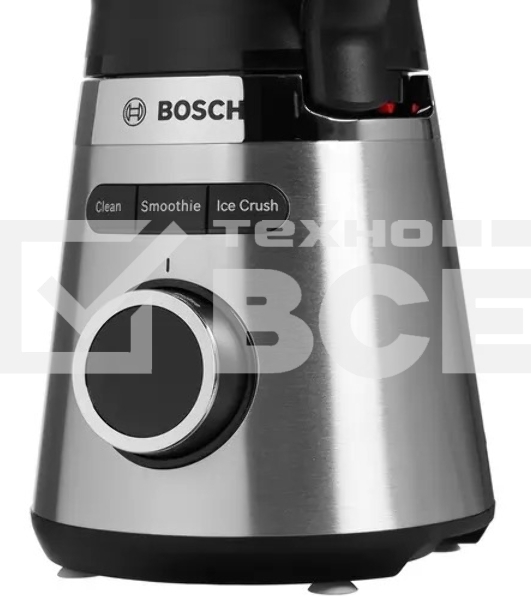 Блендер стационарный Bosch MMB6384M, 1200Вт, черный/нержавеющая сталь