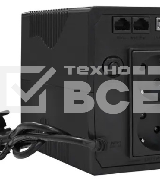 Источник бесперебойного питания ExeGate SpecialPro Smart LLB-650.LCD.AVR.2SH.RJ.USB <650VA/360W, LCD, AVR, 2*Schuko, RJ45/11, USB, Black>