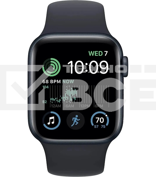 Смарт-часы Apple Watch SE 2024 A2722 40мм корпус темная ночь Sport Band ремешок темная ночь разм.брасл.:S/M