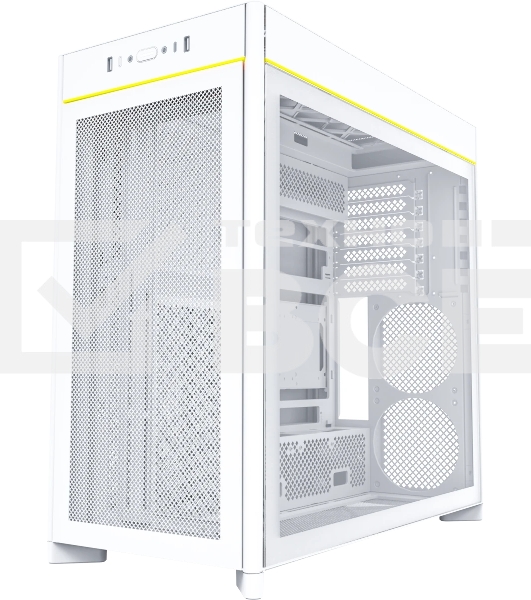Компьютерный корпус Montech HS01 белый без БП ATX 2xUSB3.0 audio bott PSU