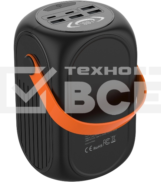 Портативный аккумулятор Cactus CS-PBFSUD-60000 60000mAh 80W 4.5A черный