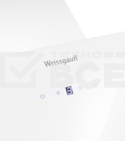 Вытяжка Weissgauff Yota 600 Touch White Glass