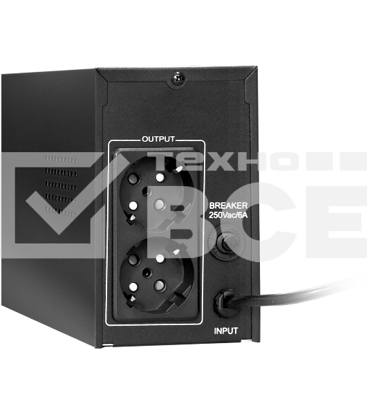 Источник бесперебойного питания ExeGate EP285525RUS SpecialPro UNB-400.LED.AVR.EURO 400VA/240W, LED, AVR, 2 евророзетки, черный