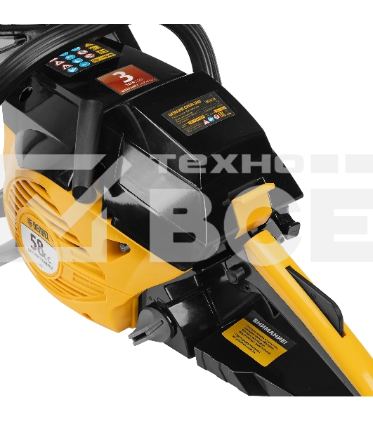 Пила цепная бензиновая Denzel DGS-5820, шина 50 см, 58см3, 4,1 л.с., шаг 0,325, паз 1,5 мм