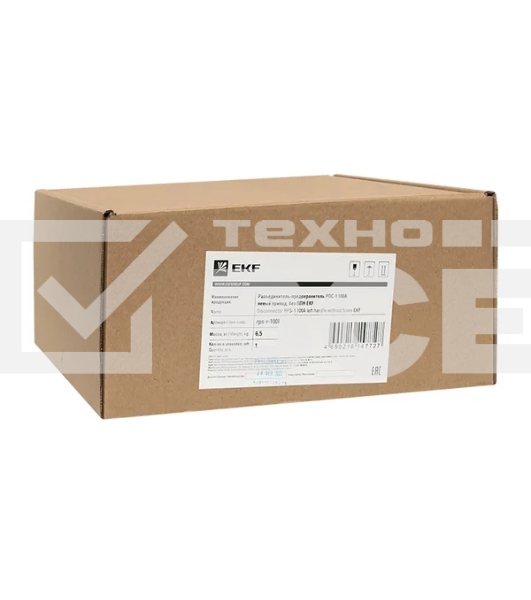 Разъединитель-предохранитель РПС-1 100А левый привод без ППН Basic EKF rps-r-100l