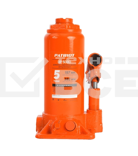 Домкрат бутылочный PATRIOT DB 5000 5T