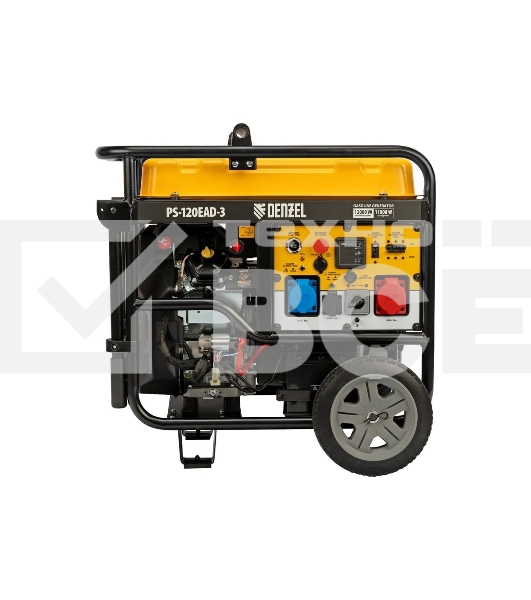Электрогенератор бензиновый Denzel PS-120EAD-3, 12 кВт, 110 дБ, 180 кг