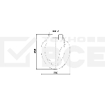 Сиденье для унитаза Эконом белый мрамор, фото2