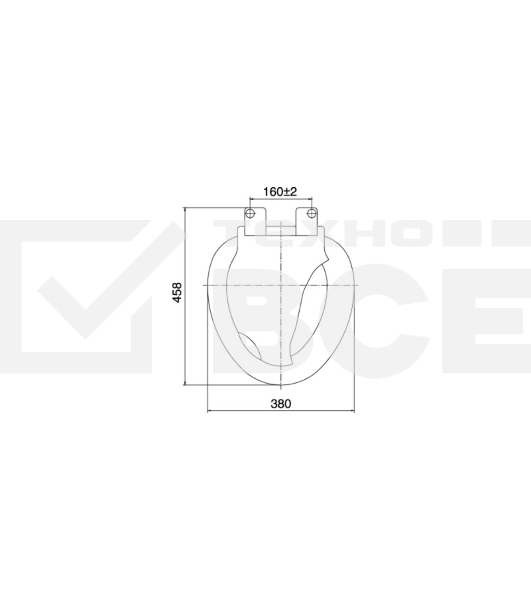 Сиденье для унитаза Эконом белый мрамор