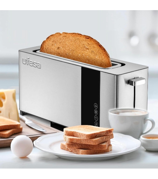 Тостер Ufesa Plus Delux нержавеющая сталь, 1050 Вт, 1 слот