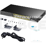 Коммутатор Cudy GS1028PS2 (L2) 24x1Гбит/с 2SFP 24PoE+ 300W неуправляемый, фото2