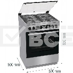 Плита комбинированная Gorenje GKS6C72XF нержавеющая сталь, фото8