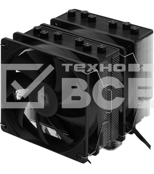 Кулер ID-COOLING SE-206-XT черный 120мм алюминий+медь 1800rpm 35db 4-pin 250W 156мм