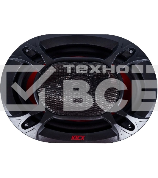 Колонки автомобильные Kicx SP 693 200Вт 92дБ 4Ом 16x23см (6x9дюйм) (ком.:2кол.) коаксиальные трехполосные