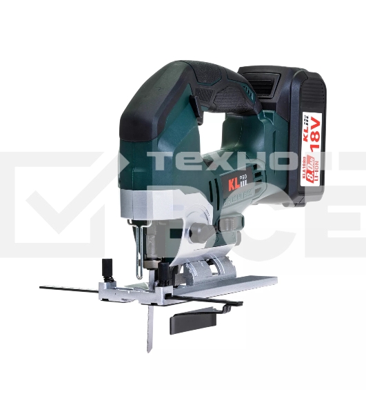Лобзик электрический профессиональный бесщеточный KLPRO KLDT18B-80 (18В, Li-ion-2шт, 8.0А·ч, патрубок для пылесоса, полотна (дерево/металл, З/У-4А, кейс)