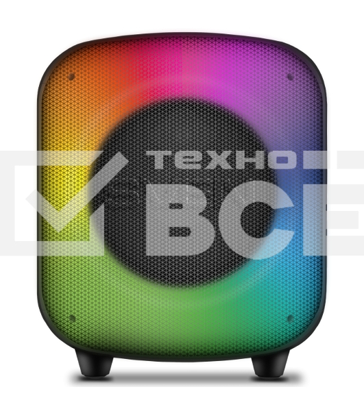 Портативная колонка SVEN PS-555, черный, 65 Вт (RMS), Bluetooth, USB, microSD, пульт