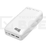 Портативный аккумулятор MORE CHOICE (4627151193649) PB52-30 белый - 30000mAh 2USB, фото3