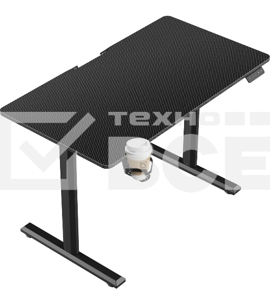 Стол игровой компьюерный Volt черн, регулир. высота 72-117 см