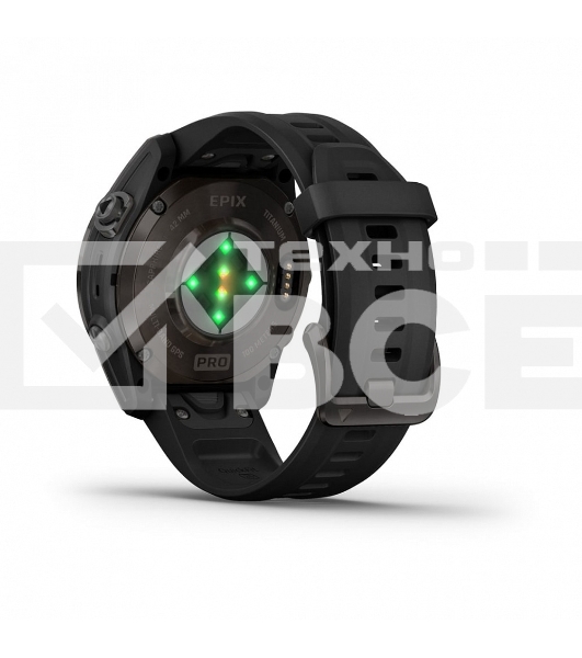 Смарт-часы Garmin Epix Pro Gen 2 Sapphire 30.4мм 1.2' AMOLED корп.черный рем.черный (010-02802-15)
