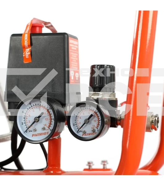 Компрессор Patriot поршневой безмасляный WO 80-360, 360 л/мин, 8 бар, 2200 Вт, 80 л, быстросъем и 