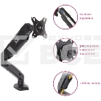 Кронштейн для мониторов Arm Media LCD-T21 черный 15'-32' макс.7кг настольный поворот и наклон верт.перемещ., фото18