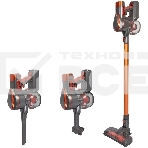 Пылесос вертикальный Endever SkyClean VC-301 черный/оранжевый, питание от аккумулятора, 75 Вт, уборка сухая, пылесборник 0,8 л, фото6