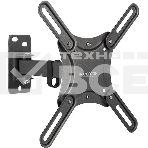 Кронштейн для телевизора Kromax CORBEL-4 черный, 15'-42' макс. 25 кг, настенный, поворот и наклон, фото 1