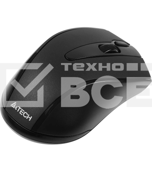 Мышь беспроводная A4Tech G9-500FS черный, 1200 dpi, радиоканал, USB, кнопки - 4