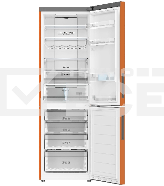 Холодильник Haier C2F636CORGU1 оранжевый двухкамерный 256/108 л морозилка снизу, No Frost