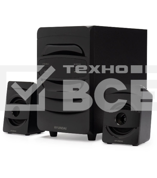 Микросистема Hyundai H-MS1404 черный 30Вт FM USB BT SD