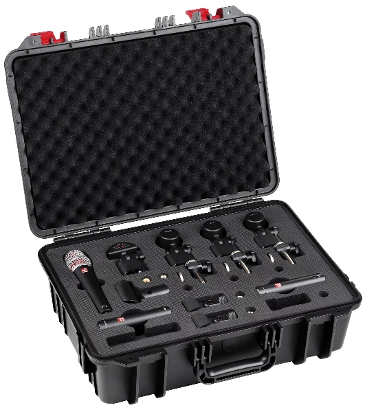 Набор микрофонов для ударной установки sE Electronics V PACK ARENA 1 х микрофон V KICK, 3 х микрофона V BEAT, 3 х крепления V CLAMP, 1 х микрофон V7 X, 2 х конденсаторных микрофона sE8, пластиковый кейс