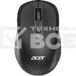 Мышь беспроводная Acer OMR300 черный, 1600 dpi, радиоканал, USB, кнопки - 6, фото 1