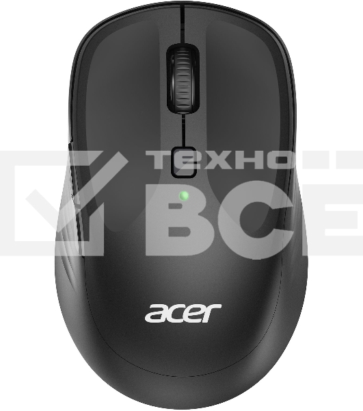 Мышь беспроводная Acer OMR300 черный, 1600 dpi, радиоканал, USB, кнопки - 6