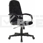 Кресло руководителя Бюрократ CH 002 Fabric черный Light-20 крестов. пластик, фото 1