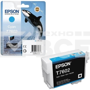 Картридж струйный EPSON C13T76024010 голубой (26 мл) для SC-P600