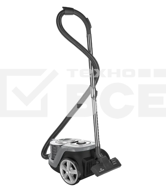 Пылесос Eurostek EVC-4511 серебристый, 420/2500 Вт, уборка сухая, пылесборник контейнер 3 л
