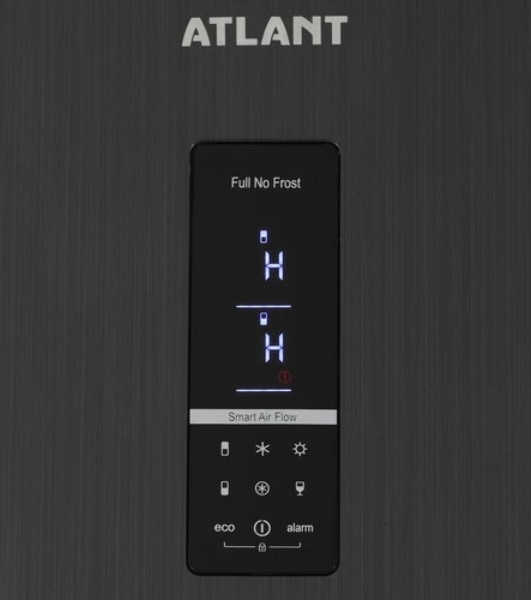 Холодильник Atlant ХМ-4621-159-ND черный металлик двухкамерный 211/94л морозилка снизу, No Frost